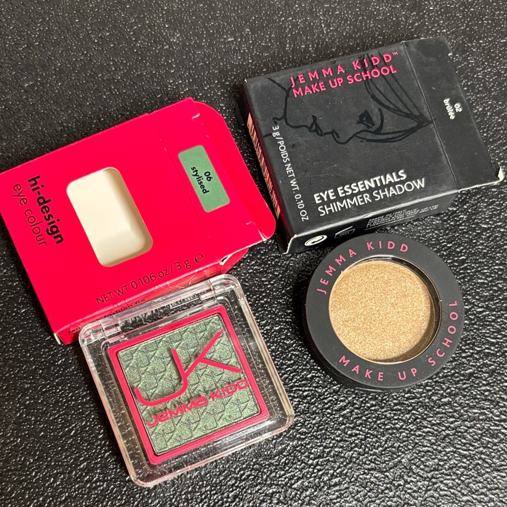 Jemma Kidd Eye Essentials Shimmer Shadow Brûlée Stylised Set
